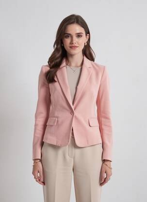 Švarkas centrinė iškirptė rožinė VERO MODA moteris