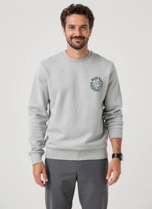Mikroskopas floqué serigrafija ilgos rankovės pilka ONLY & SONS vyras