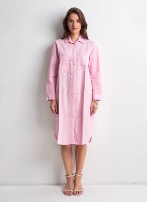 Pusilgių suknelė ilgos rankovės ilgos rankovės rožinė COUTURIST moteris