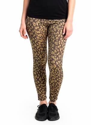Legingas jersey audinys normala dydis rudas LES POULETTES FITNESS moteris
