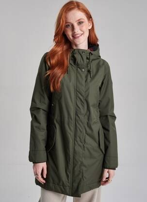 Parka ilgos rankovės su gobtuvu žalias RAGWEAR moteris