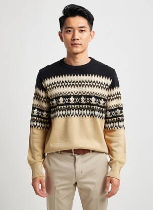 Megztinis žakardo audimas ilgos rankovės bežinis RAGWEAR vyras