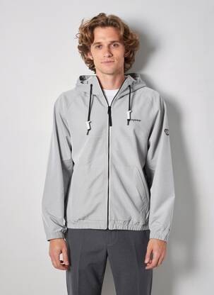Vėjo nepraleidėjas kišenės su gobtuvu pilka RAGWEAR vyras