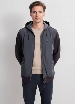Kasdienis švarkas apatinė dalis siaura pilka RAGWEAR vyras