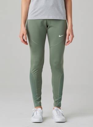 Legingas jersey audinys normala dydis žalias NIKE moteris