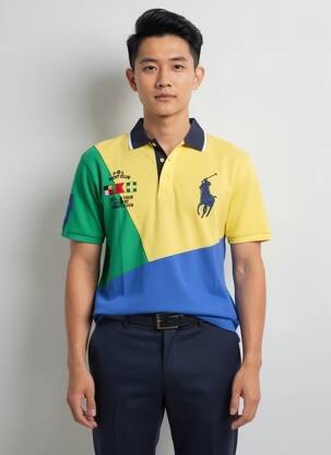 Polo tamprumas trumpas rankovės mėlyna RALPH LAUREN vyras