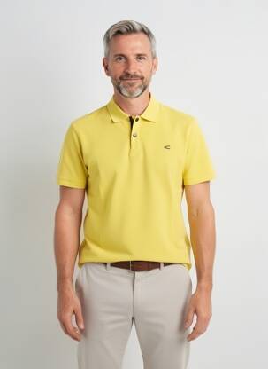 Polo tamprumas trumpas rankovės geltona CAMEL ACTIVE vyras