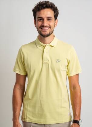 Polo tamprumas trumpas rankovės žalias BOB vyras