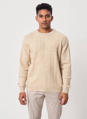 Megztinis chinamas audinys ilgos rankovės bežinis JACK & JONES vyras