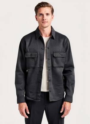 Kasdienis švarkas tiesi kirpimas pilka JACK & JONES vyras