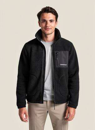 Poliarinė centrinė iškirptė juodas JACK & JONES vyras