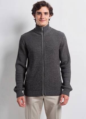 Ilgų rankovių liemenė chinamas audinys pilka JACK & JONES vyras