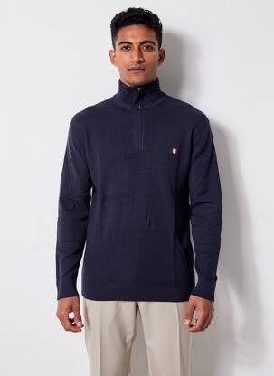 Megztinis tamprumas ilgos rankovės mėlyna JACK & JONES vyras