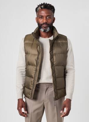 Pūkinė striukė kišenės be gobtuvų žalias WHITE MOUNTAINEERING vyras
