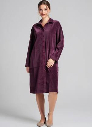 Pusilgių suknelė ilgos rankovės ilgos rankovės violetinis COUTURIST moteris