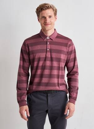 Polo ilgos rankovės ilgos rankovės violetinis PIERRE CARDIN vyras