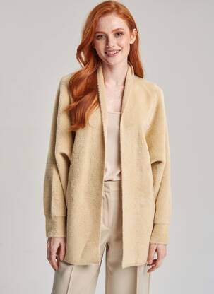 Ilgų rankovių liemenė col v bežinis MINKA DESIGN moteris