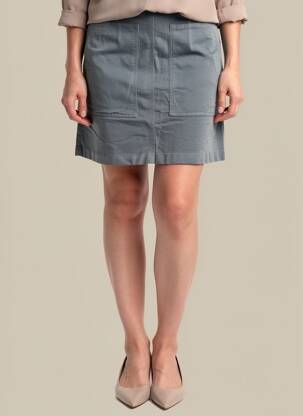 Trumpas sijonas kišenės pilka COUTURIST moteris