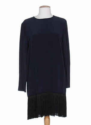 Pusilgių suknelė sklandi forma ilgos rankovės mėlyna SPORTMAX moteris
