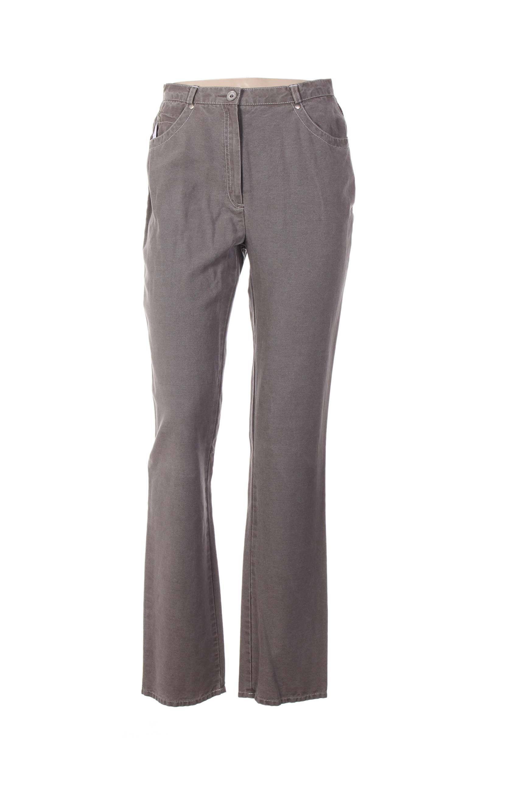 Pantalon tiesi kirpimas maža dydžio pilka QUATTRO moteris