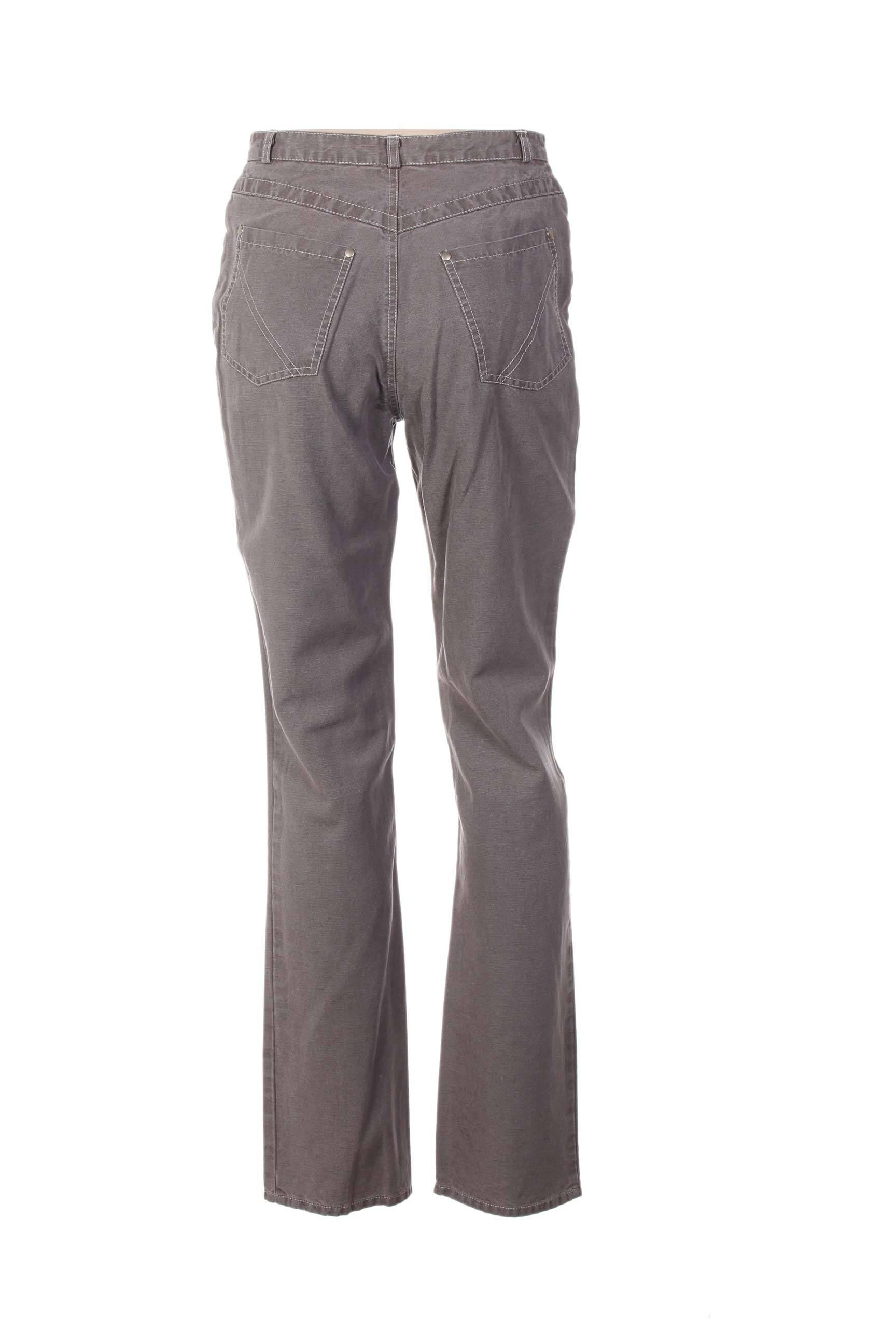 Pantalon tiesi kirpimas maža dydžio pilka QUATTRO moteris