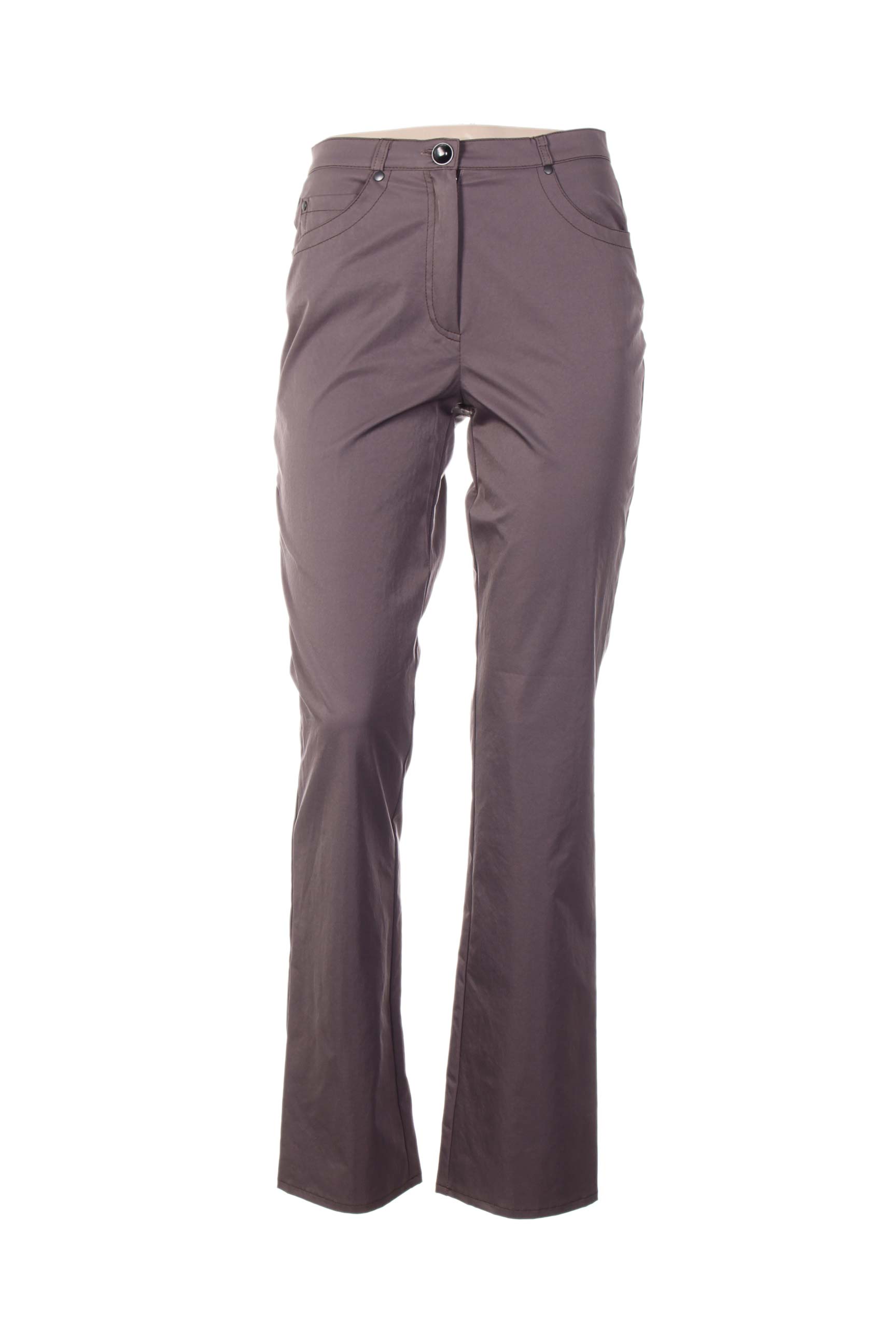 Pantalon tiesi kirpimas maža dydžio rudas QUATTRO moteris