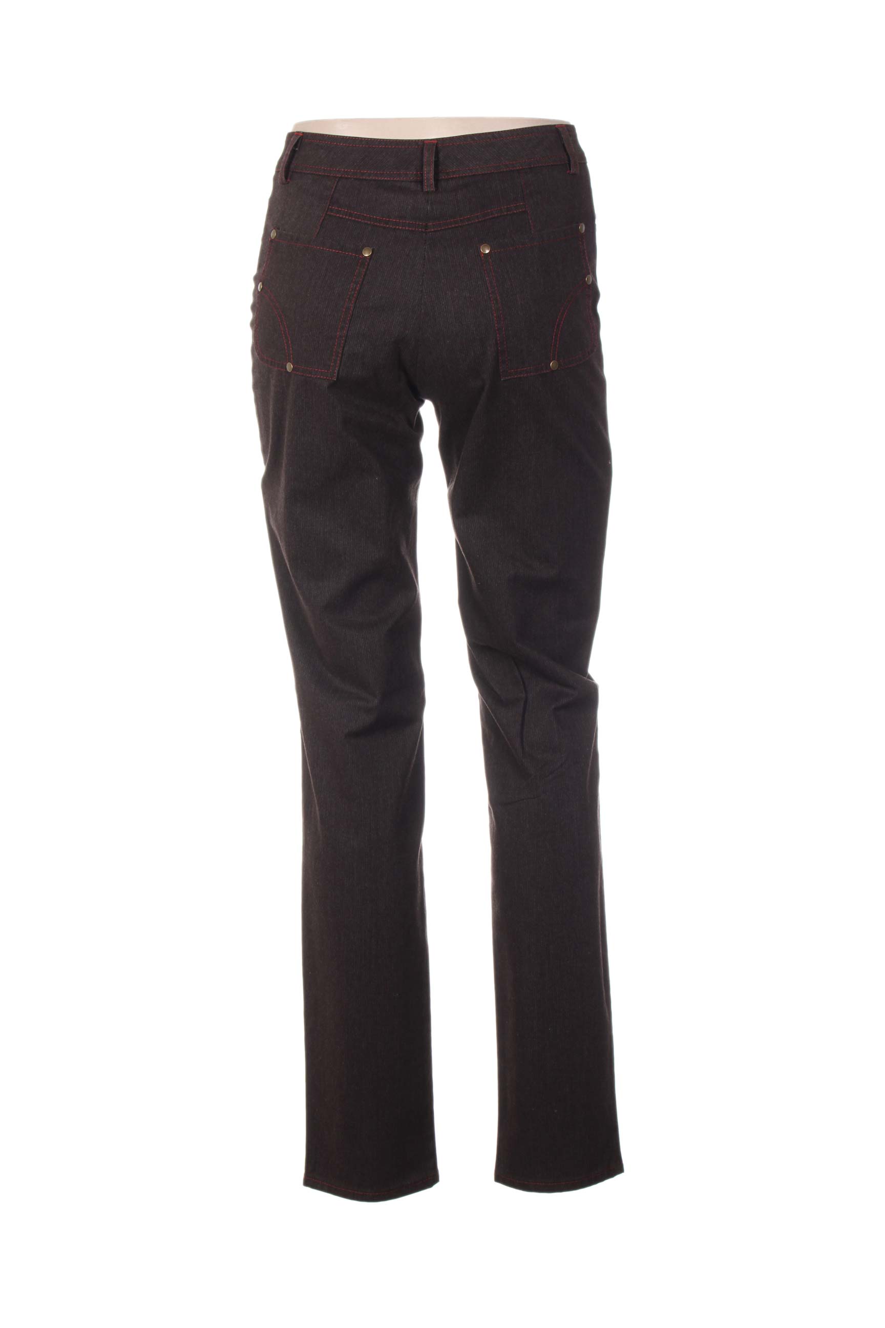 Pantalon tiesi kirpimas maža dydžio rudas QUATTRO moteris