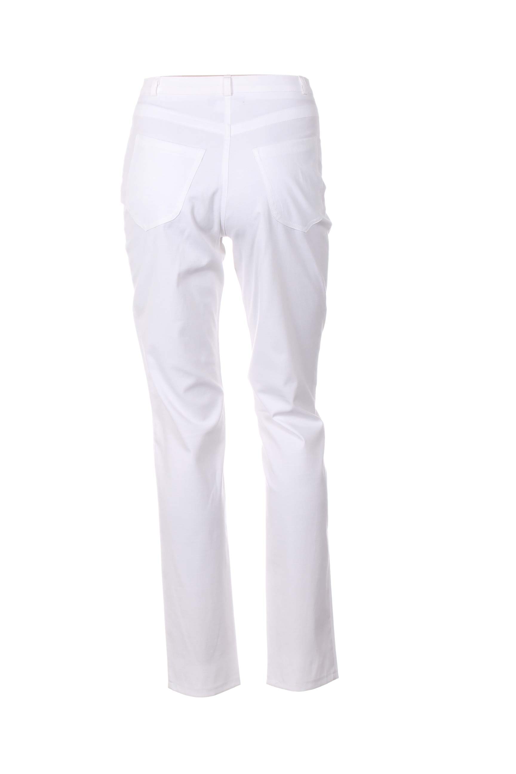 Pantalon tiesi kirpimas normala dydis baltas QUATTRO moteris