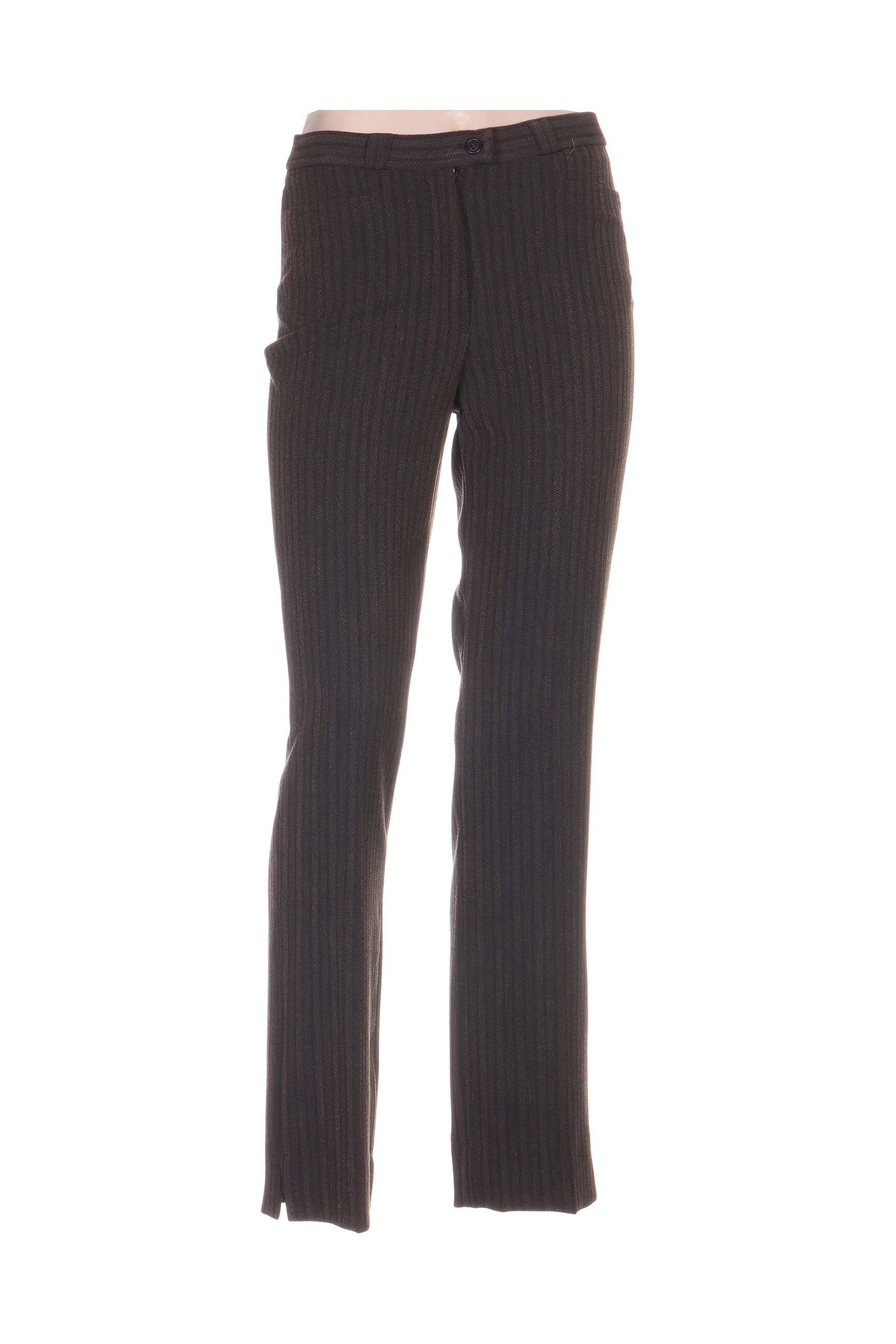 Pantalon tiesi kirpimas rudas QUATTRO moteris