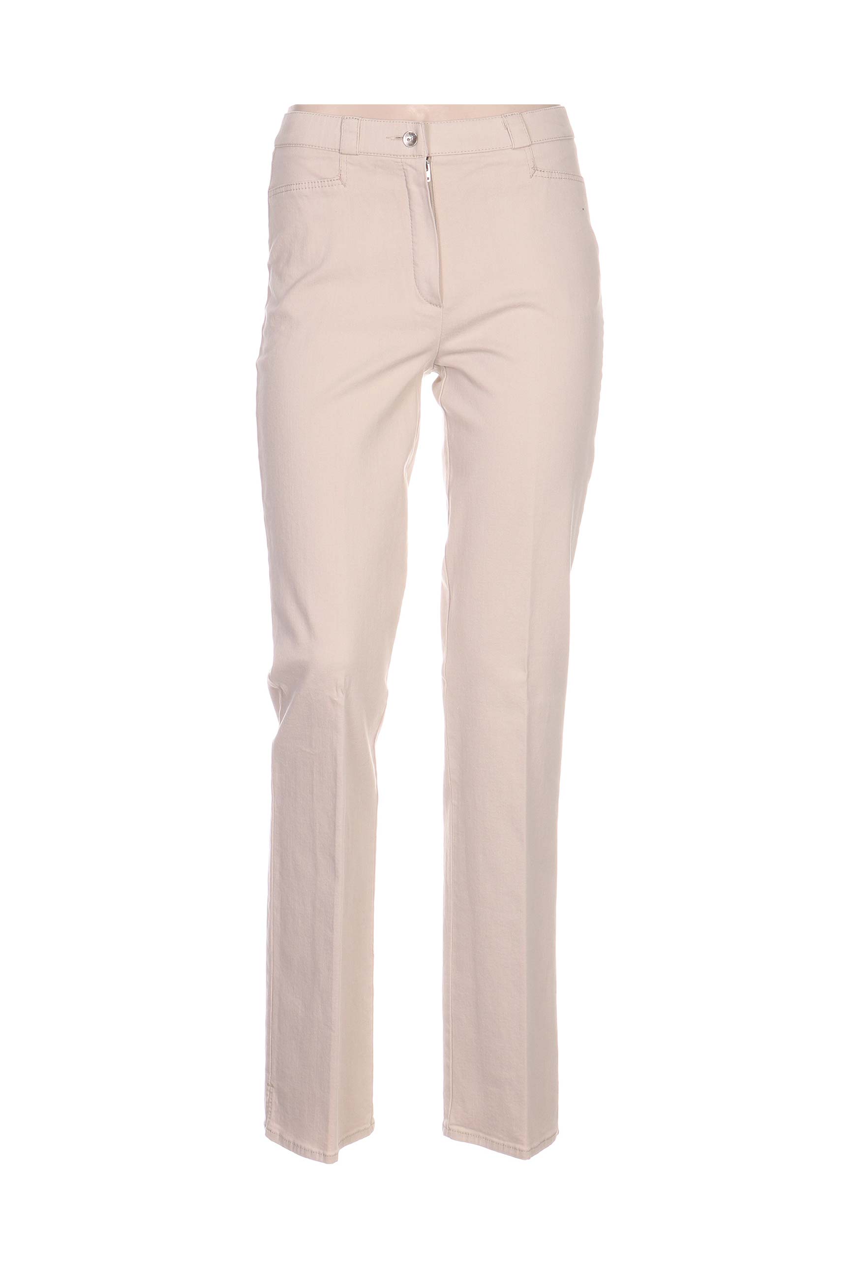 Pantalon tiesi kirpimas maža dydžio bežinis QUATTRO moteris