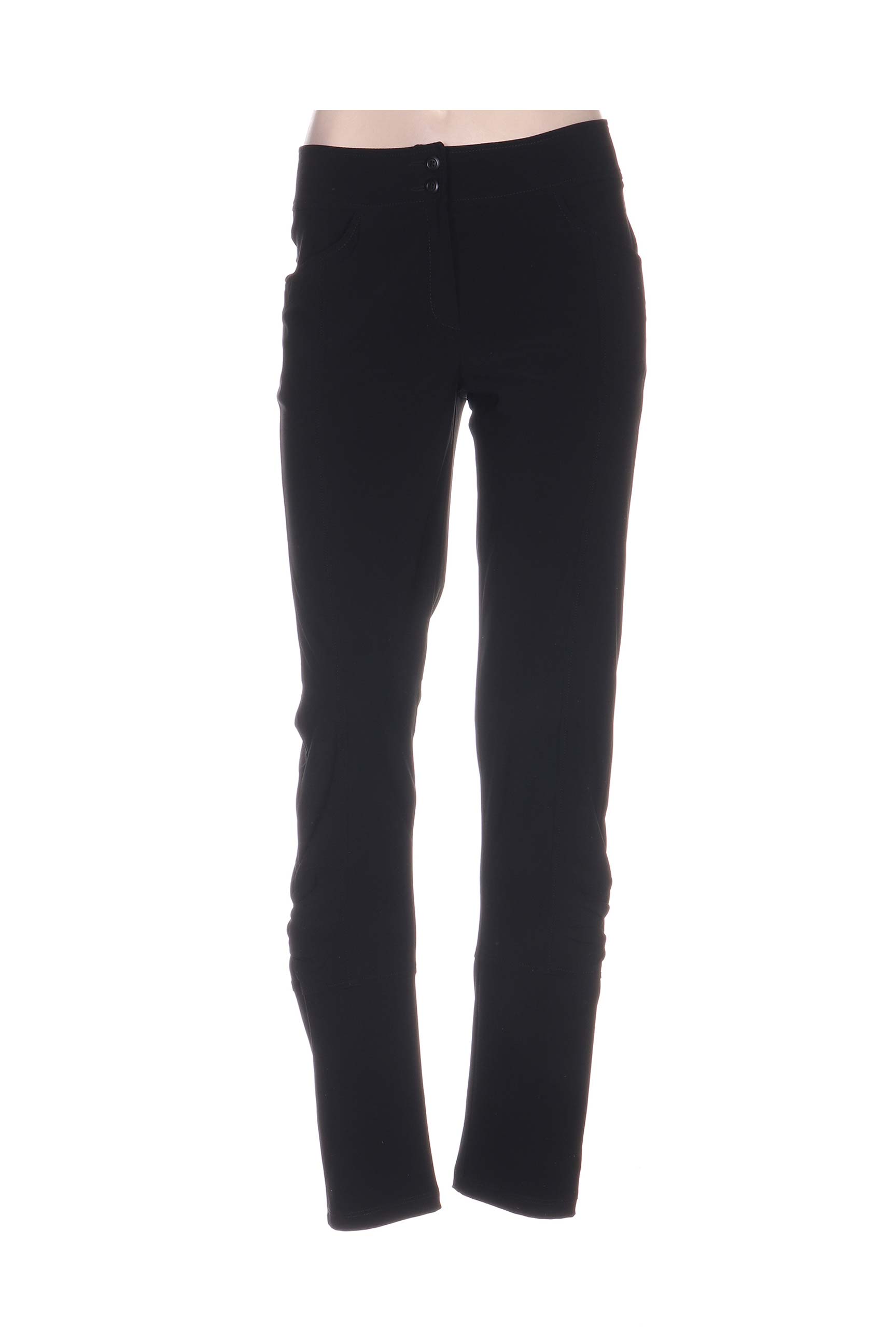 Pantalon tiesi kirpimas maža dydžio juodas QUATTRO moteris