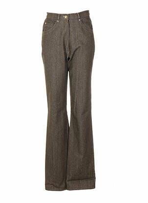Pantalon tiesi kirpimas aukšta talija žalias QUATTRO moteris