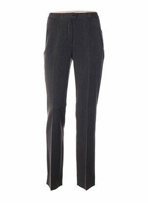 Pantalon tiesi kirpimas aukšta talija pilka QUATTRO moteris