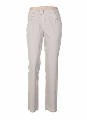 Pantalon tiesi kirpimas normala dydis pilka QUATTRO moteris
