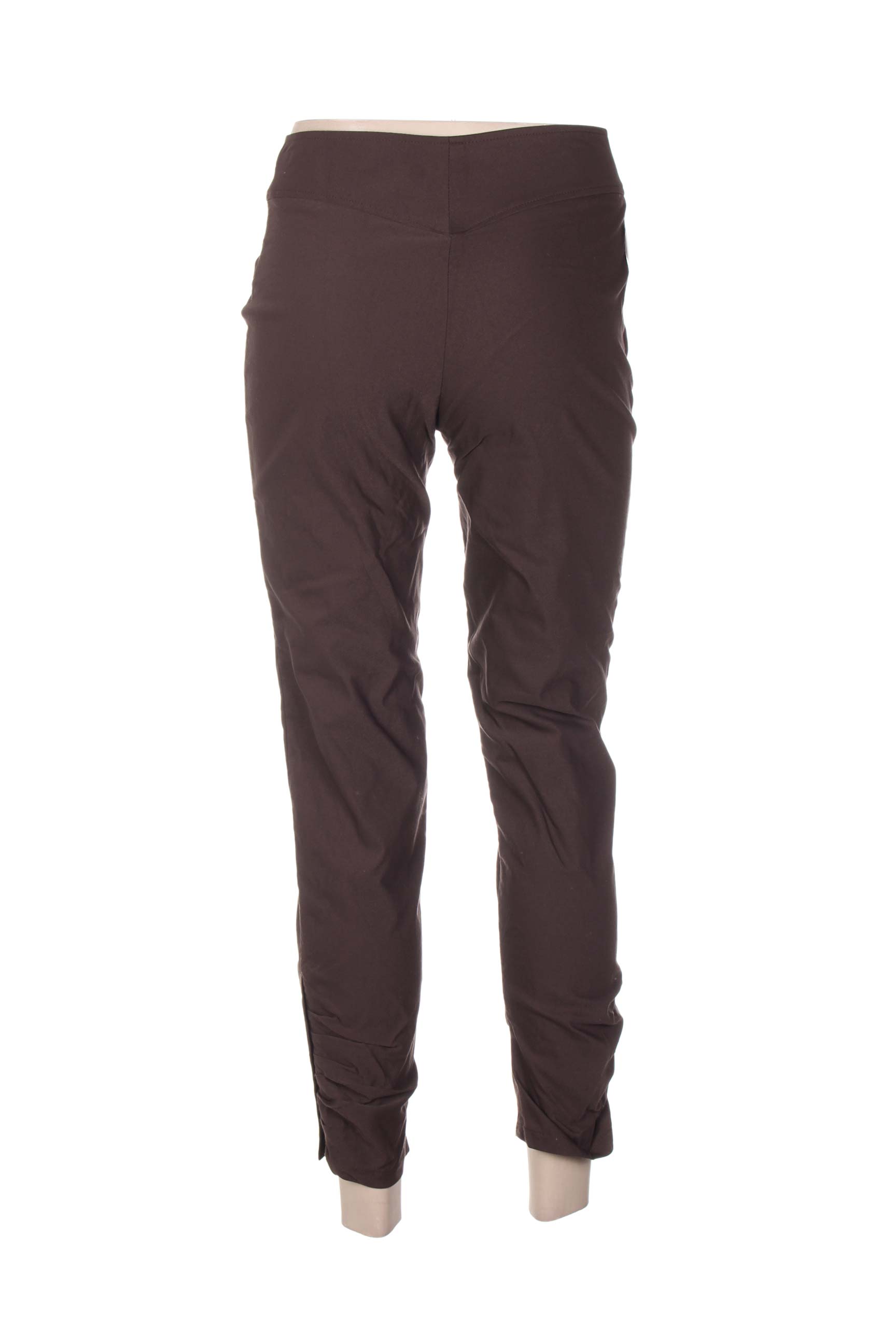 Pantalon aukšta talija aukšta talija rudas QUATTRO moteris