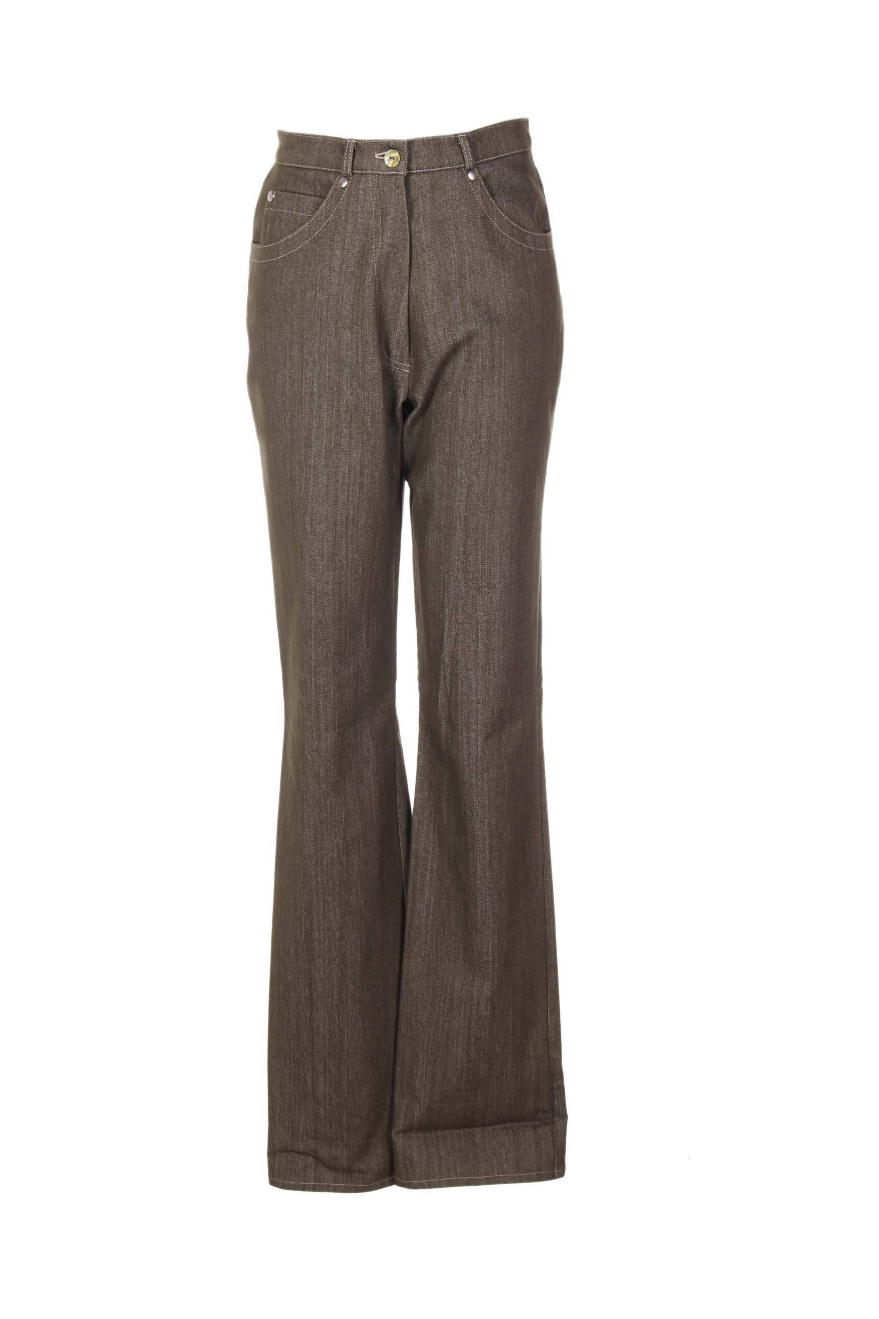Pantalon aukšta talija aukšta talija žalias QUATTRO moteris