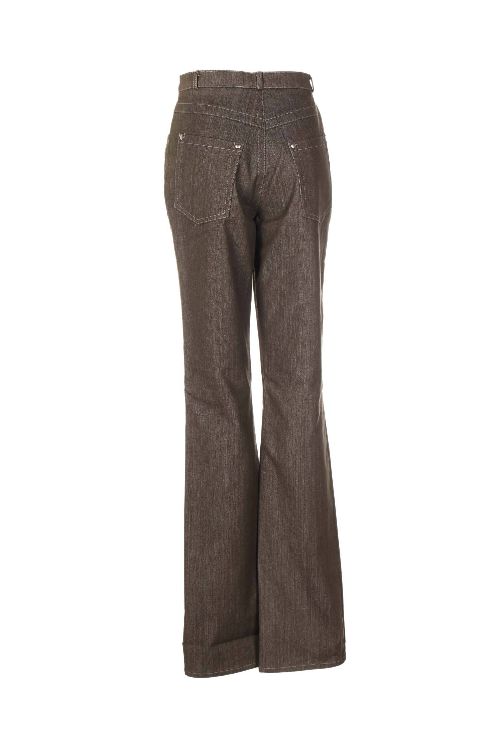 Pantalon aukšta talija aukšta talija žalias QUATTRO moteris
