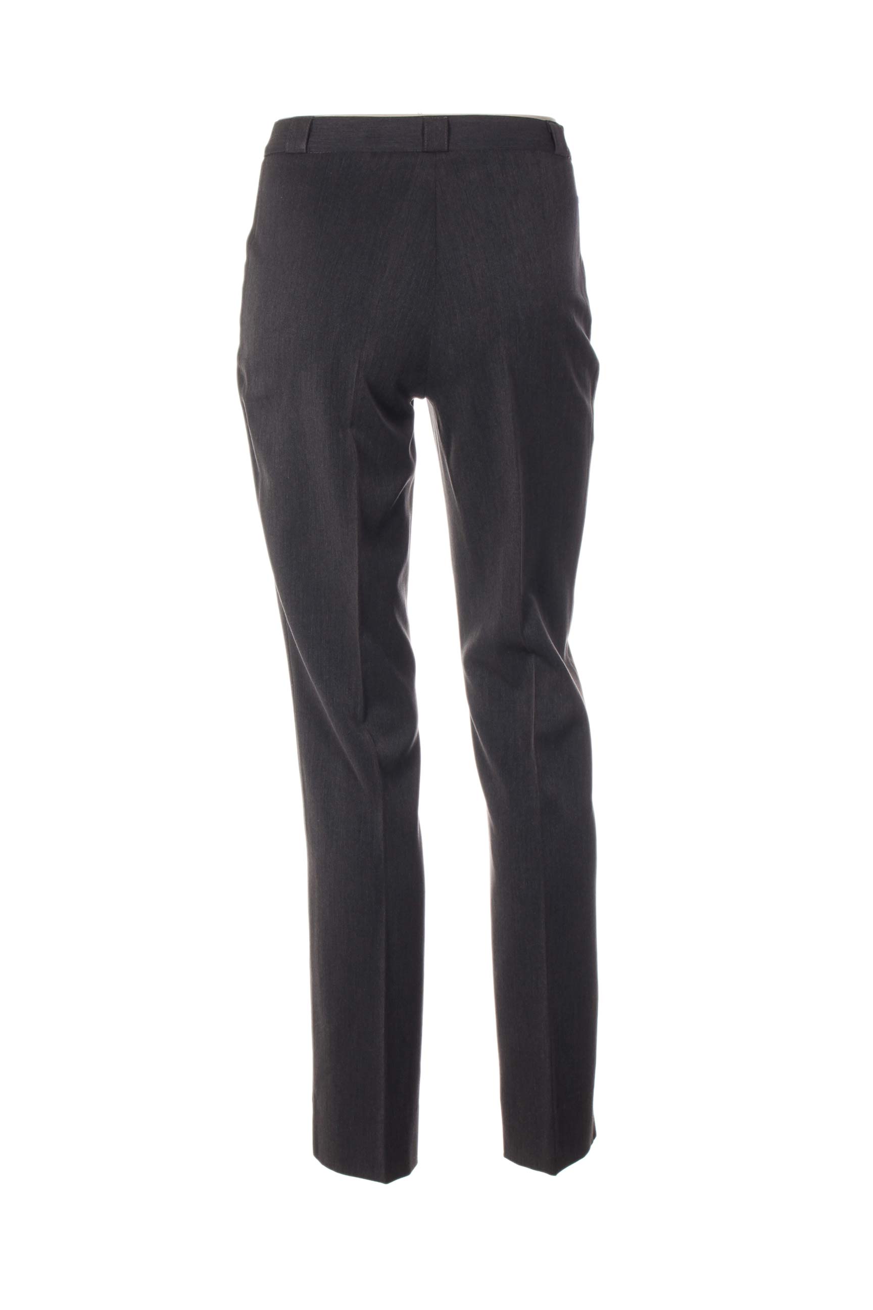 Pantalon tiesi kirpimas aukšta talija pilka QUATTRO moteris