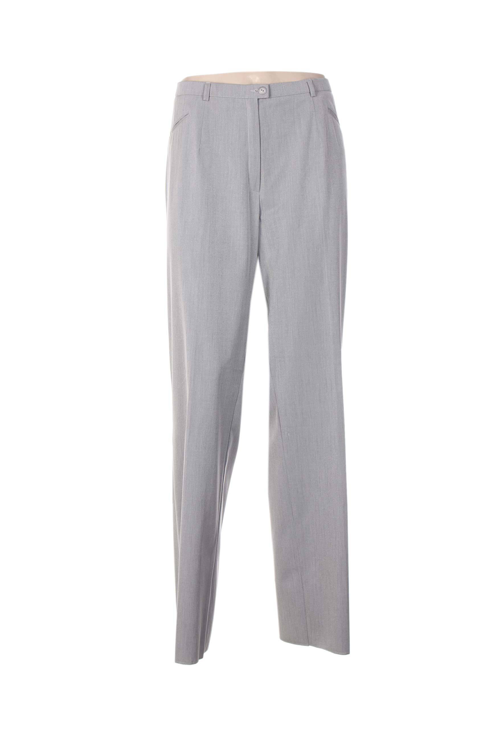 Pantalon aukšta talija aukšta talija pilka CHRISTIAN MARRY moteris