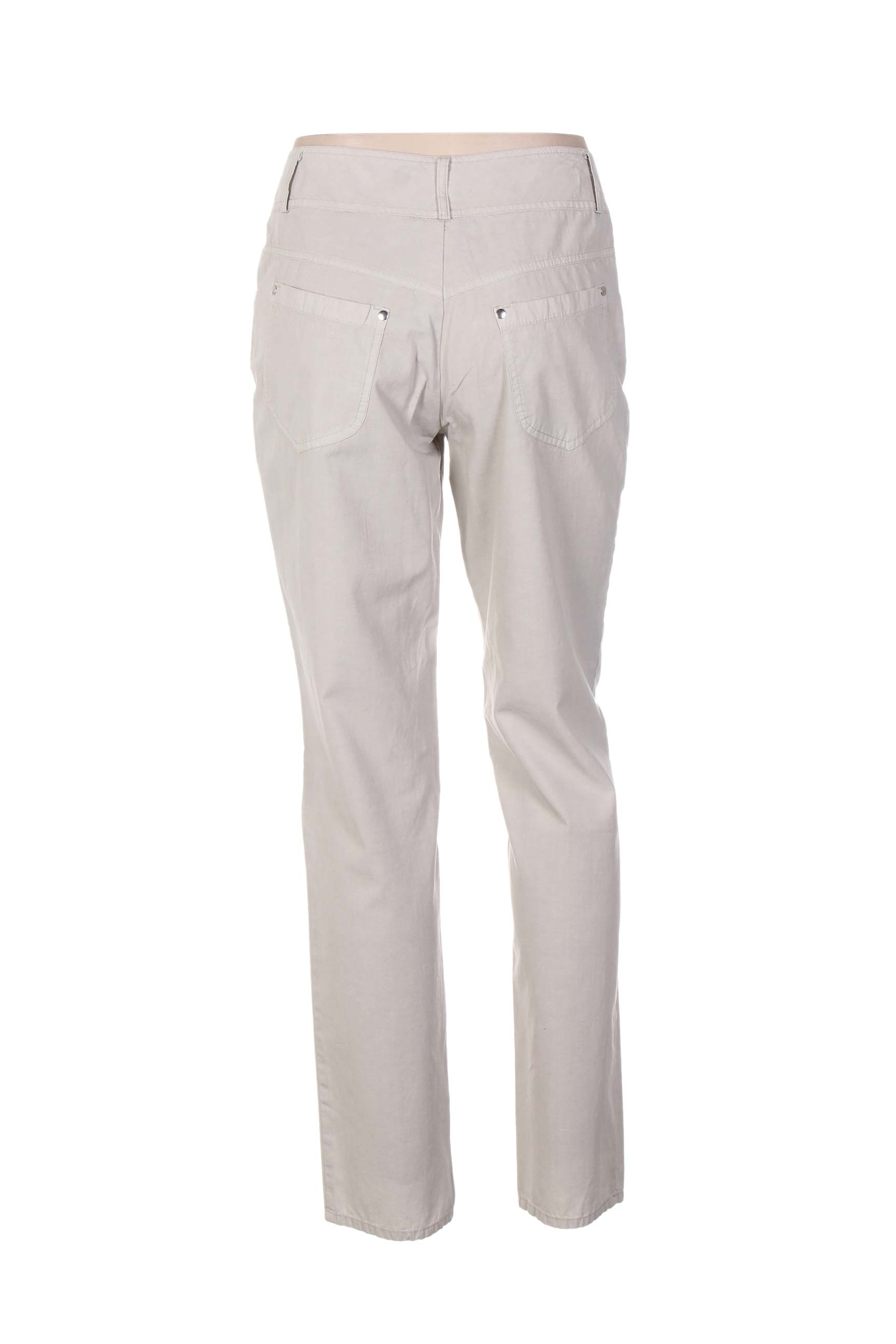 Pantalon tiesi kirpimas normala dydis pilka QUATTRO moteris