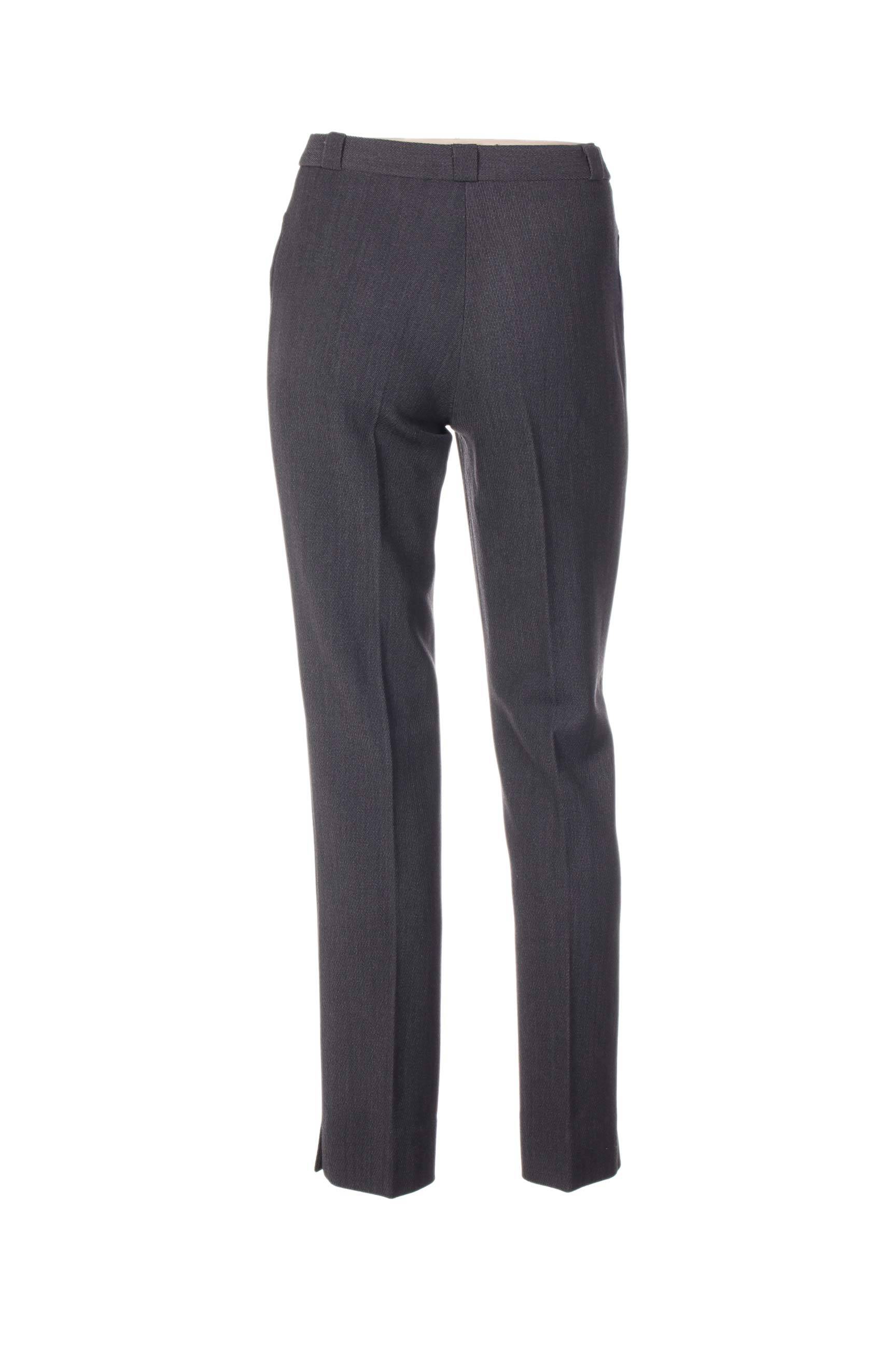 Pantalon kišenės aukšta talija pilka QUATTRO moteris