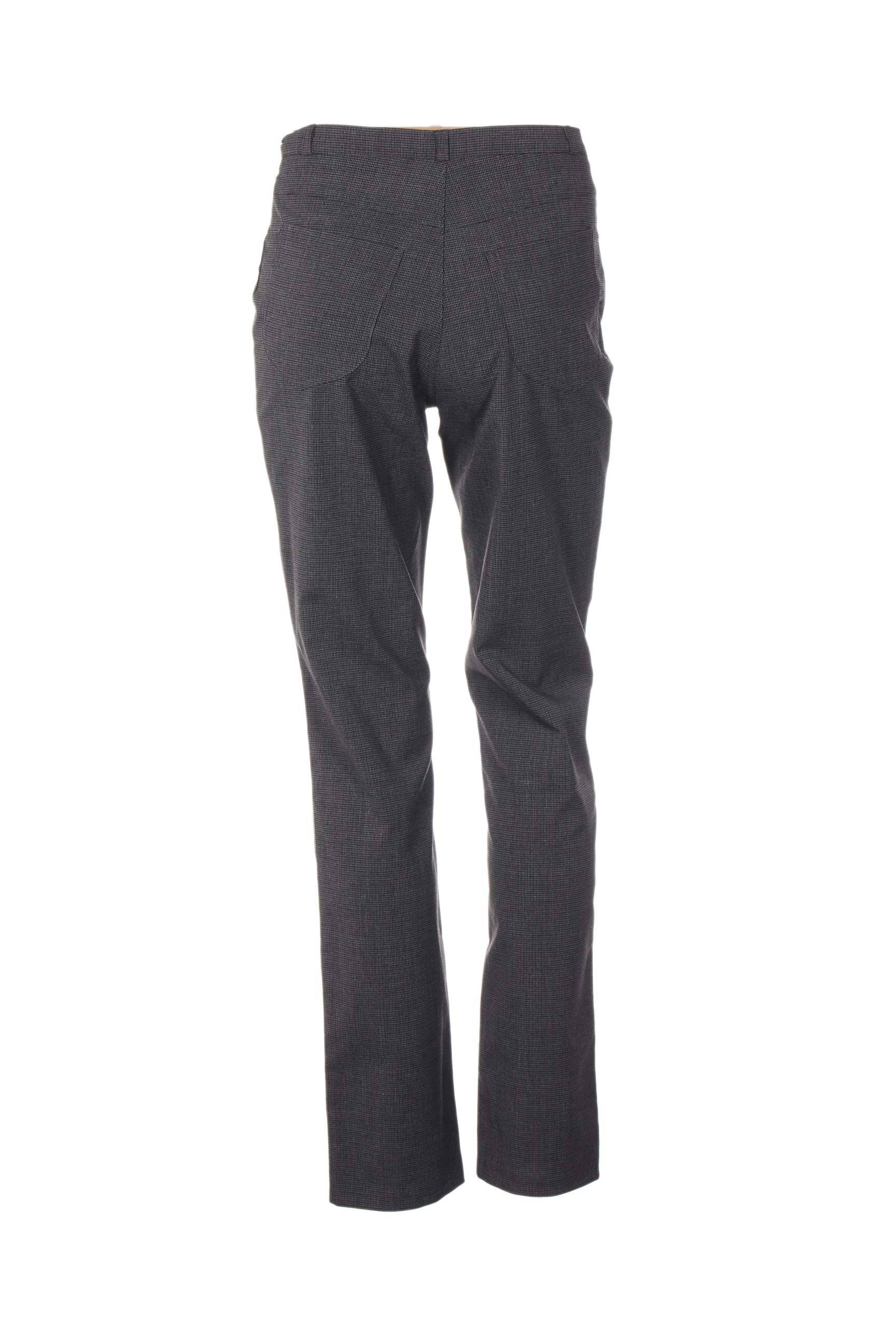 Pantalon aukšta talija aukšta talija pilka QUATTRO moteris