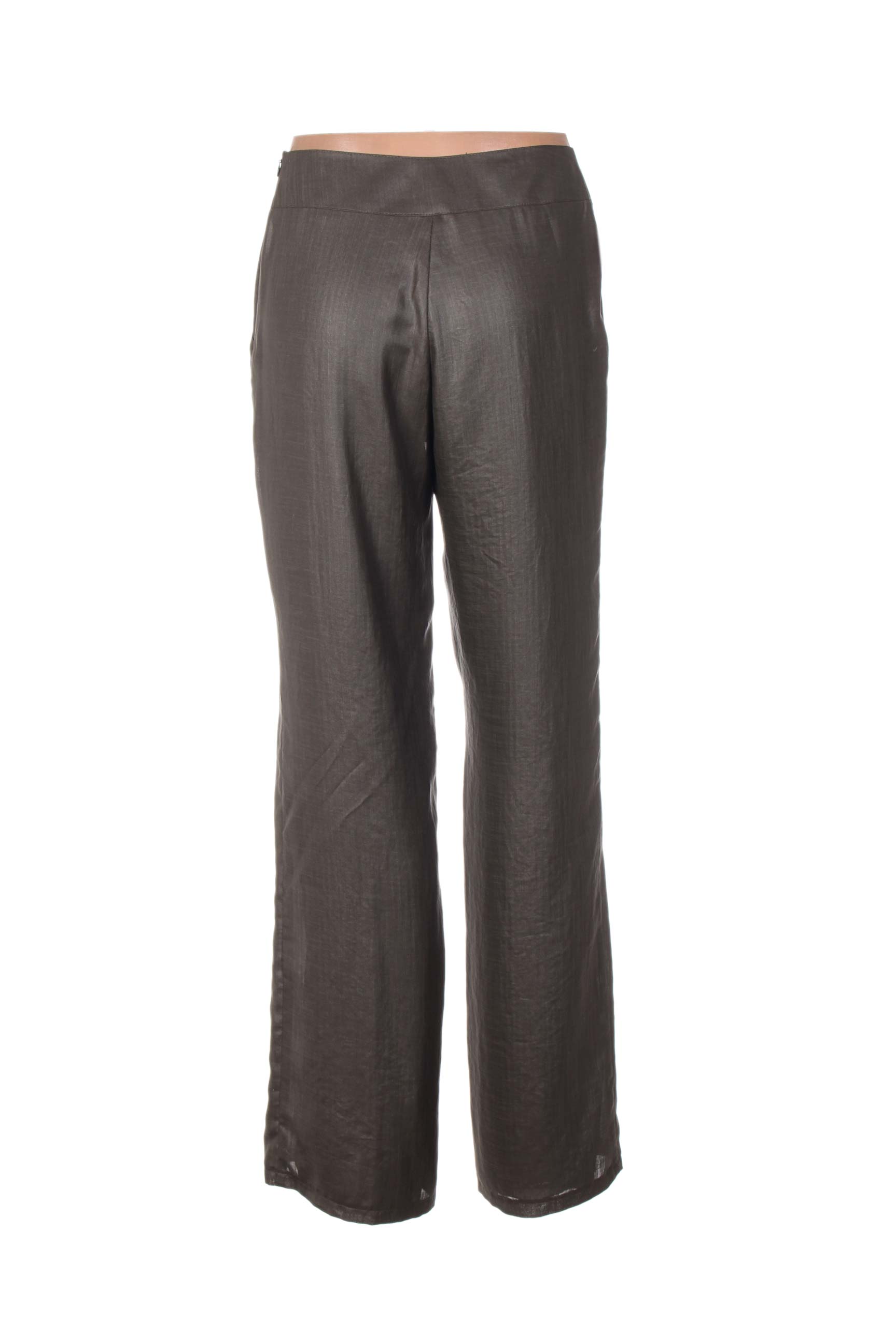Pantalon aukšta talija aukšta talija žalias QUATTRO moteris