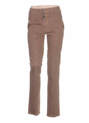 Pantalon tiesi kirpimas rudas QUATTRO moteris