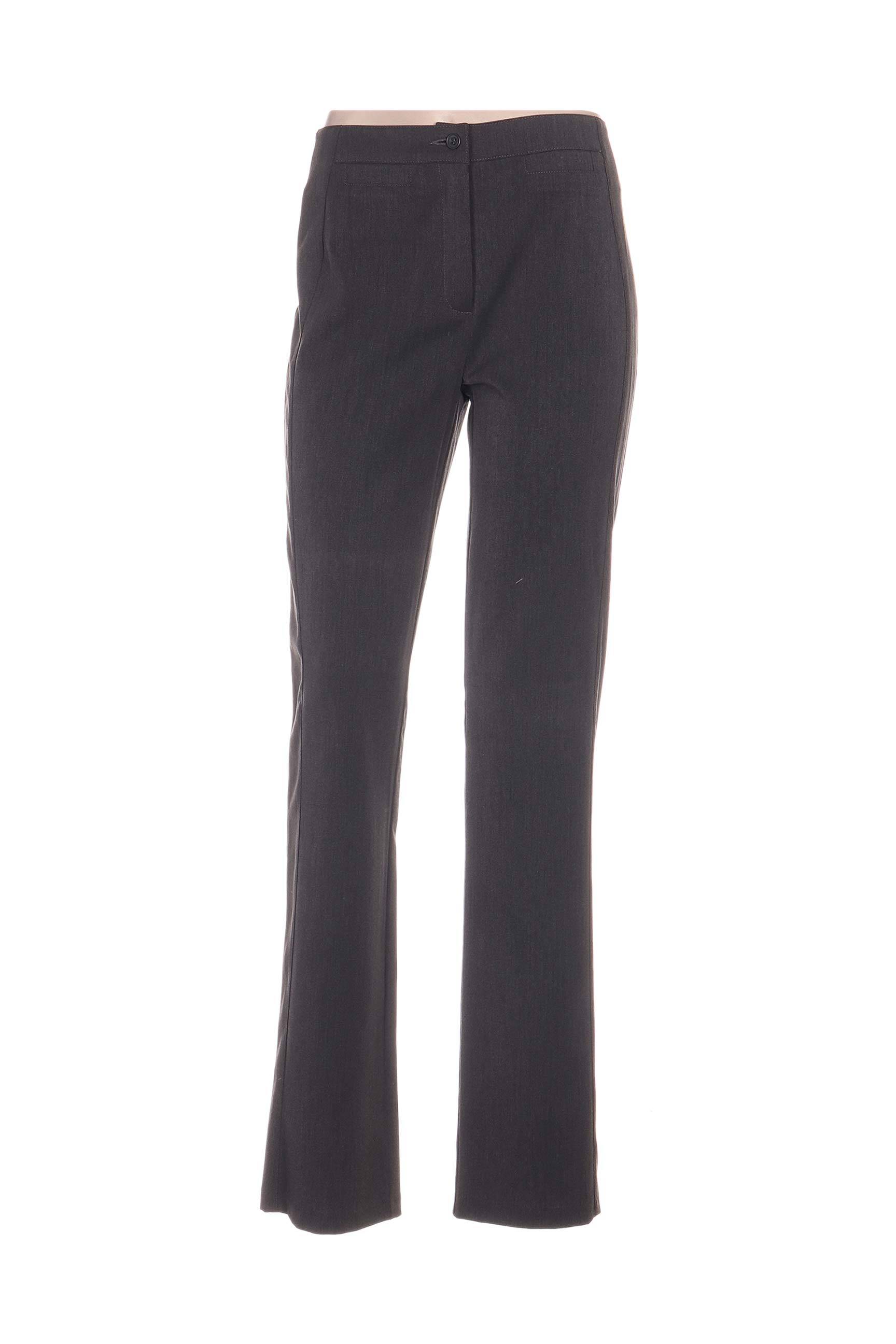 Pantalon bordo kraštų apdaila maža dydžio rudas QUATTRO moteris