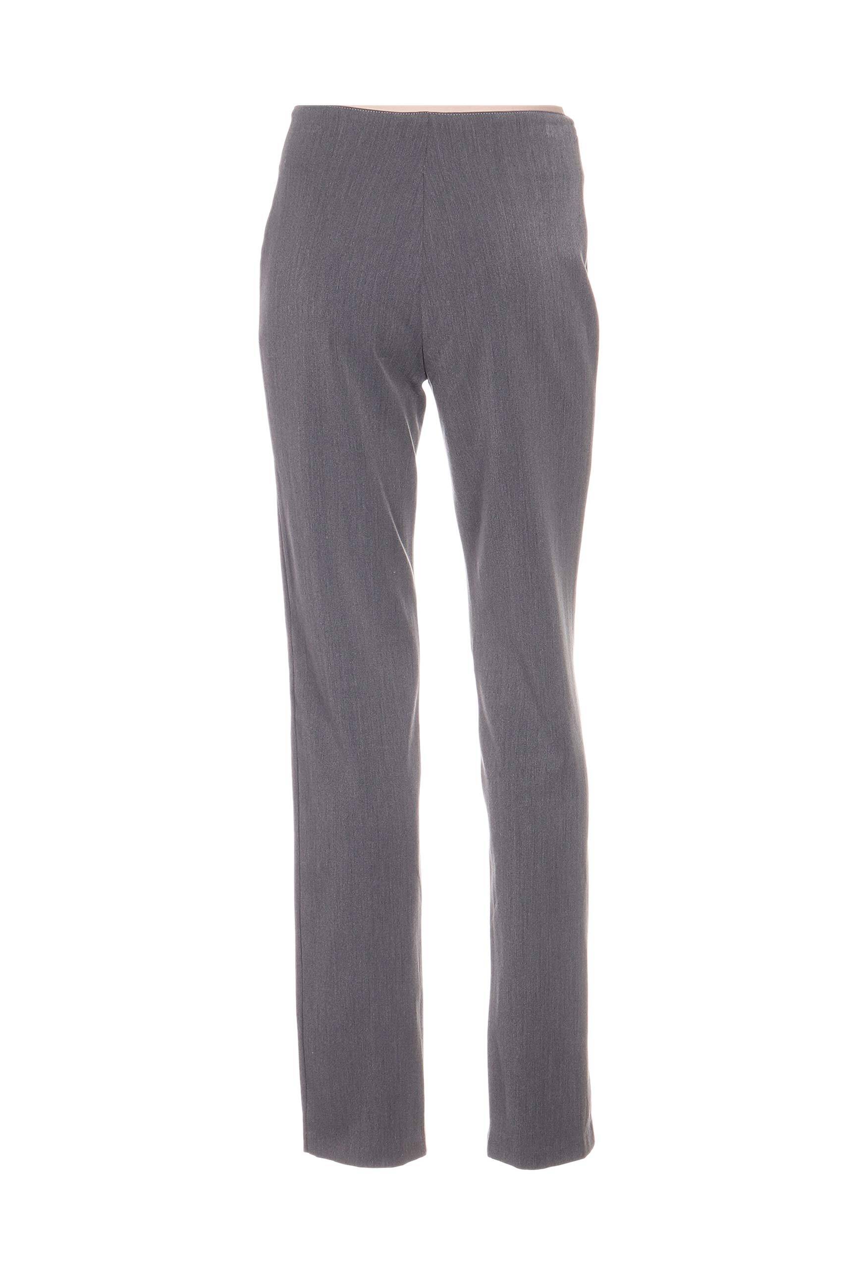 Pantalon bordo kraštų apdaila maža dydžio pilka QUATTRO moteris