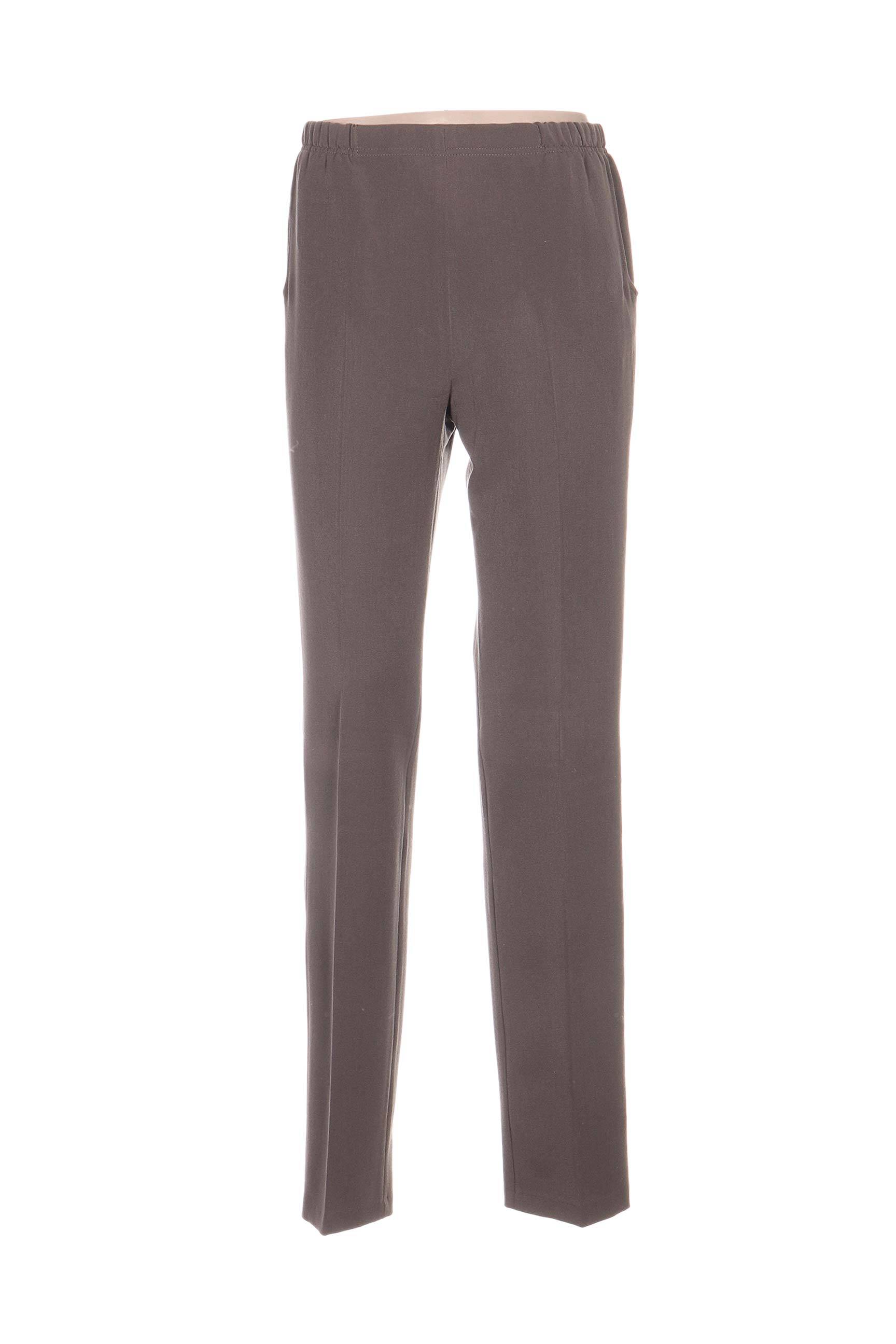 Pantalon tiesi kirpimas rudas QUATTRO moteris