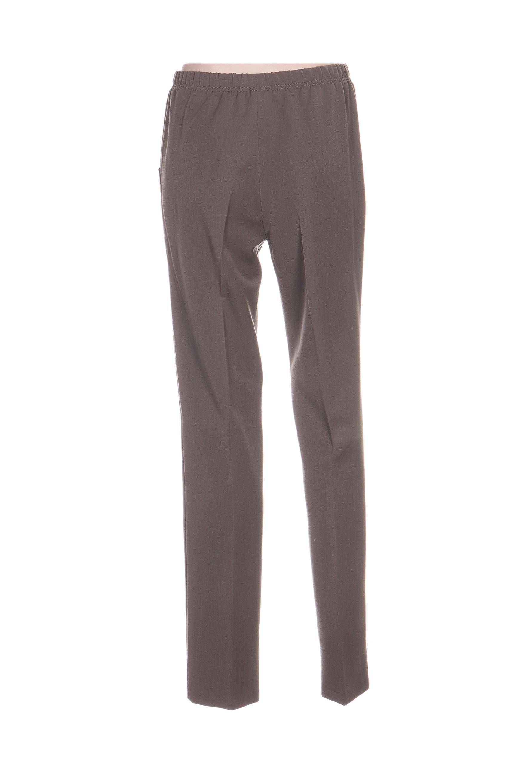 Pantalon tiesi kirpimas rudas QUATTRO moteris