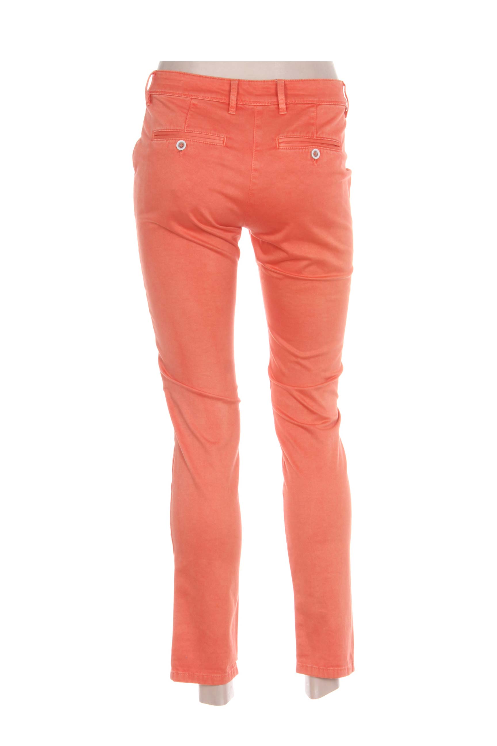 7/8 kelnės uždarymas su užtrauktuku po mygtuku uždengimu normala dydis oranžinė COUTURIST moteris