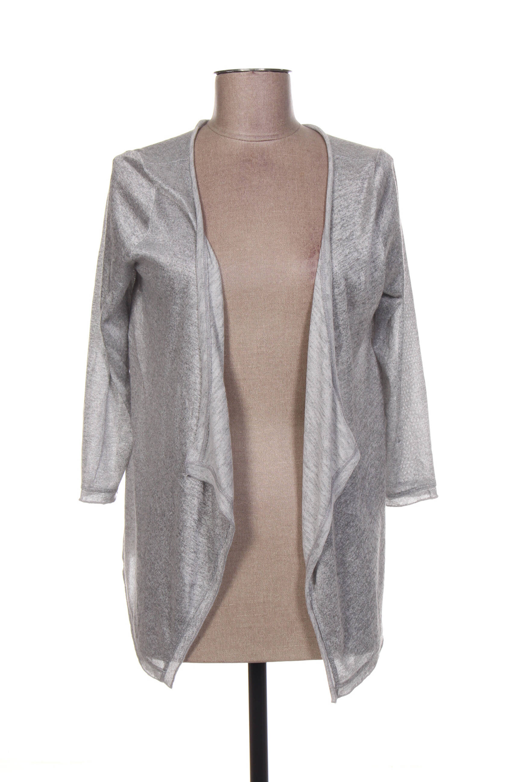 Ilgų rankovių liemenė 3/4 rankovės pilka HUIT SIX SEPT moteris